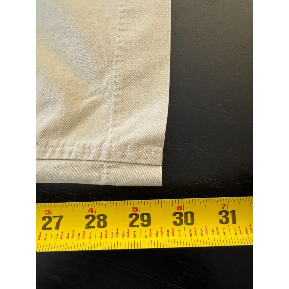 Liz Lange Maternity Khaki Pants Womens Size 16 Beige Elastic Stretch Waist Cargo - Picture 7 of 7